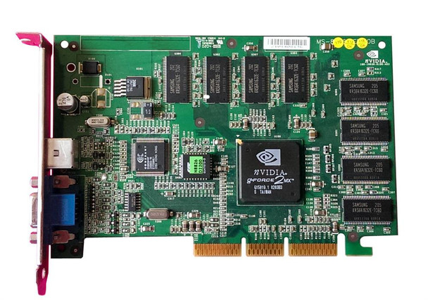 3K595 - Dell nVidia GEFORCE2 MX 64MB TV OUT VIDEO Card without Cable