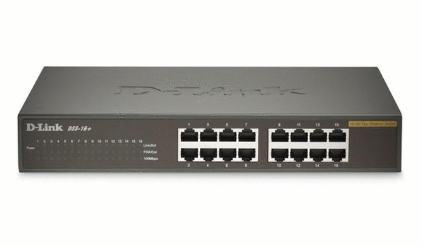 D-Link DSS-16+ 16-Port 10/100 Desktop Switch