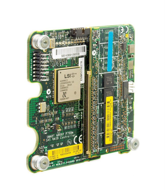 507925-B21 - HP Smart Array P700M/256MB PCI-Express x8 SAS 3GB/s RAID Controller Mezzanine Card for HP Blade C-class Servers