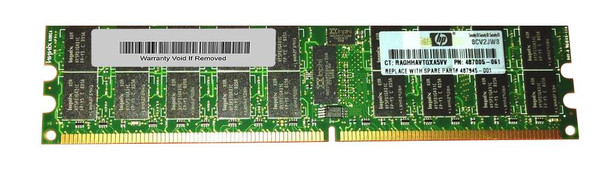 487945-001 - HP 4GB PC2-5300 DDR2-667MHz ECC Registered CL5 240-Pin DIMM Low Voltage Dual Rank Memory Module
