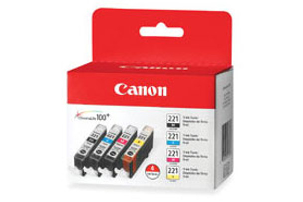Canon CLI-221 black, cyan, magenta, yellow ink cartridge