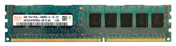 HMT351R7BFR4A-H9 - Hynix 4GB PC3-10600 DDR3-1333MHz ECC Registered CL9 240-Pin DIMM 1.35V Low Voltage Single Rank Memory Module