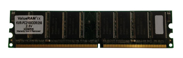 KVR-PC2100DDR/256 - Kingston 256MB PC2100 DDR-266MHz non-ECC Unbuffered CL2.5 184-Pin DIMM Memory Module