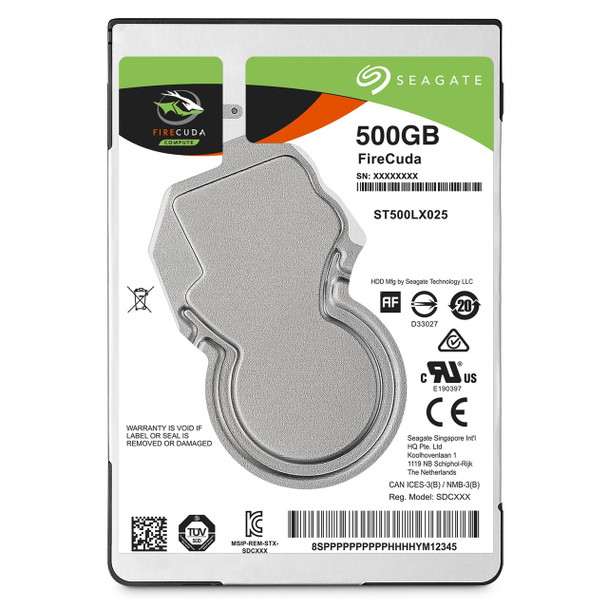 Seagate FireCuda 2.5" 500GB Serial ATA III hard disk drive