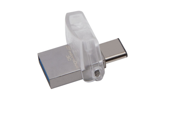 Kingston Technology DataTraveler microDuo 3C 128GB 128GB USB 3.0 (3.1 Gen 1) Capacity Capacity Silver