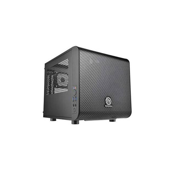 Thermaltake Core V1 CA-1B8-00S1WN-00 No Power Supply Mini-ITX Cube Case (Black)