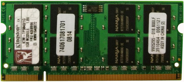 KTM-TP3840/1G - Kingston 1GB PC2-4200 DDR2-533MHz non-Ecc Unbuffered CL4 200-Pin SoDimm Memory Module