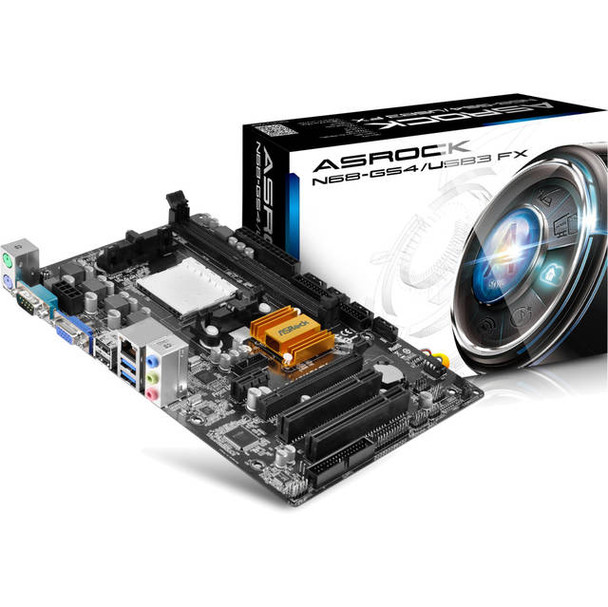 ASROCK N68-GS4/USB3 FX Socket AM3+/ NVIDIA GeForce 7025/ DDR3/ USB3.0/ A&V&GbE/ MicroATX Motherboard