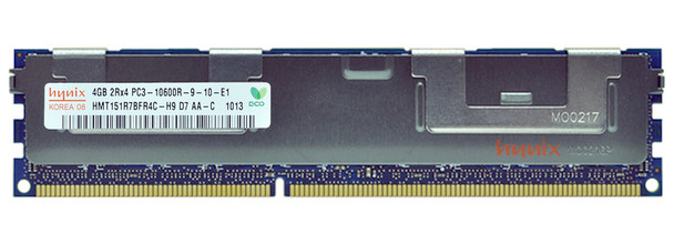 HMT151R7BFR4CH9 - Hynix 4GB PC3-10600 DDR3-1333MHz ECC Registered CL9 240-Pin DIMM Dual Rank Memory Module