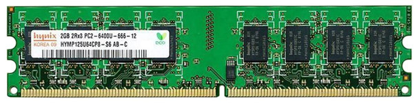 HYMP125U64CP8-S6-AB-C - Hynix 2GB PC2-6400 DDR2-800MHz non-ECC Unbuffered CL5 240-Pin DIMM Dual Rank Memory Module