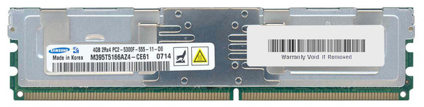 M395T5166AZ4-CE61 - Samsung 4GB 667MHz PC2-5300 CL5 2RX4 ECC FULLY BUFFERED DDR2 SDRAM 240-Pin DIMM SAMSUNG Memory Module