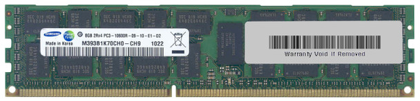M393B1K70CH0-CH9 - Samsung 8GB (1X8GB) 1333MHz PC3-10600 ECC Registered CL9 2RX4 1.5V DDR3 SDRAM 240-Pin DIMM SAMSUNG MEMOR