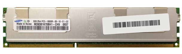 M393B1K70BH1-CH9 - Samsung 8GB (1X8GB) 1333MHz PC3-10600 CL9 2RX4 ECC Registered 1.5V DDR3 SDRAM 240-Pin DIMM SAMSUNG MEMOR