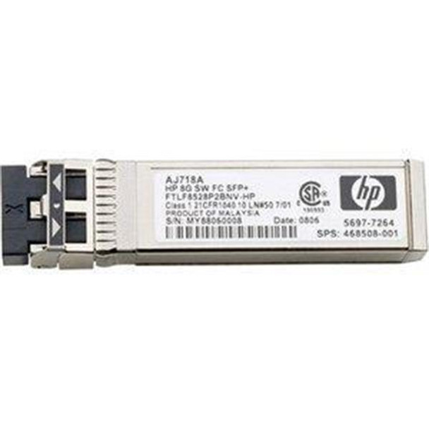 468508-001 - HP StorageWorks 8GB ShortWave Fibre Channel (FC) SFP+ Transceiver Module