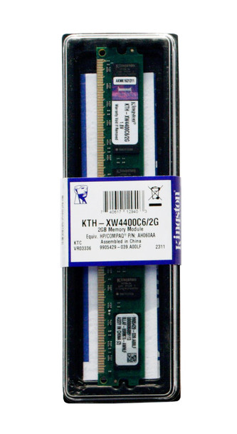 KTH-XW4400/2G - Kingston 2GB PC2-6400 DDR2-800MHz non-ECC Unbuffered CL5 240-Pin DIMM Memory Module for HP/Compaq