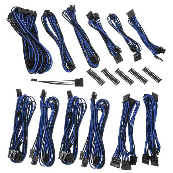 BitFenix ALCHEMY 2.0 PSU CABLE KIT for Seasonic KM3 and XM2 Power Supply, SSC-SERIES - Black/Blue (BFX-ALC-SSCKB-RP)