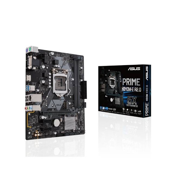 Asus PRIME H310M-E R2.0 LGA1151/ Intel H310 Express/ DDR4/ SATA3&USB3.1/ M.2/ A&GbE/ MicroATX Motherb