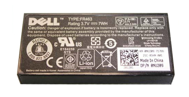 UF302 - Dell 3.7V 7WH Li-Ion Battery for PERC 5I