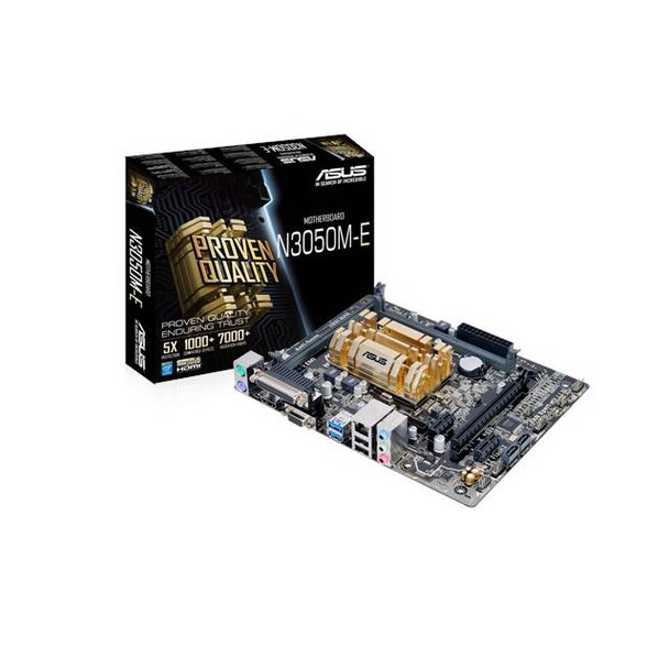 Asus N3050M-E Intel Celeron N3050/ DDR3/ USB3.0/ A&V&GbE/ MicroATX Motherboard & CPU Combo