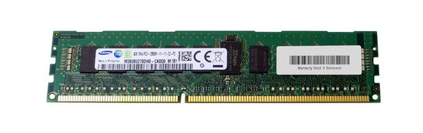 M393B5270DH0-CK0Q9 - Samsung 4GB (1X4GB) 1600MHz PC3-12800 ECC 1RX4 Registered CL11 1.5V DDR3 SDRAM 240-Pin DIMM GENUINE