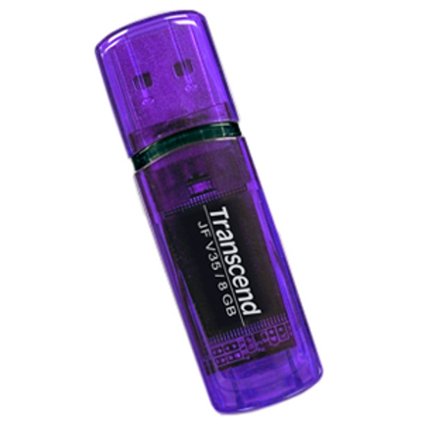 TS8GJFV35 - Transcend 8GB JetFlash V35 USB 2.0 Flash Drive - 8 GB - USB - External