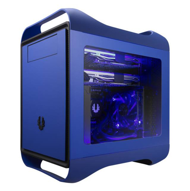 BitFenix Prodigy M Window BFC-PRM-300-BBWKK-RP No Power Supply MicroATX Case (Blue)