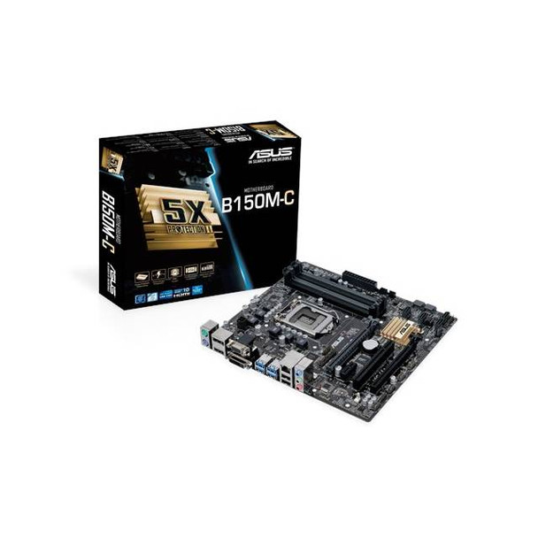 Asus B150M-C/CSM LGA1151/ Intel B150/ DDR4/ SATA3&USB3.0/ A&GbE/ MicroATX Motherboard