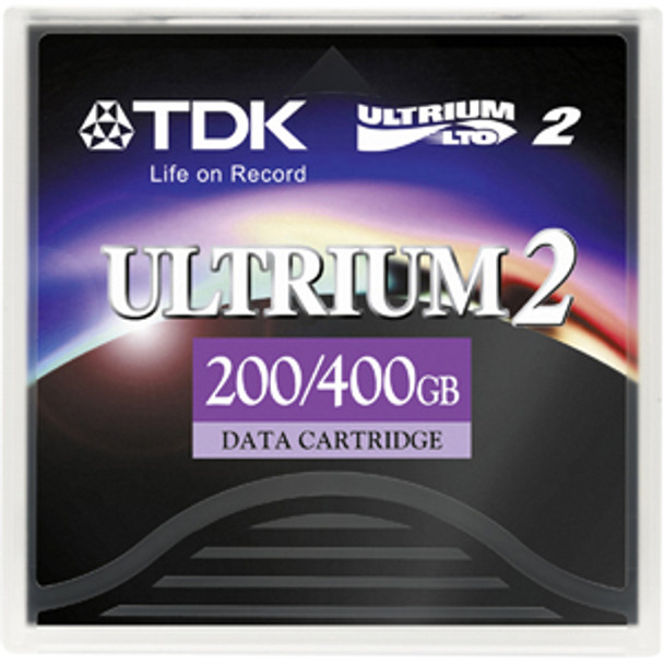 61601 - TDK LTO Ultrium 2 Data Cartridge with Case - LTO Ultrium LTO-2 - 200GB (Native) / 400GB (Compressed) - 1 Pack