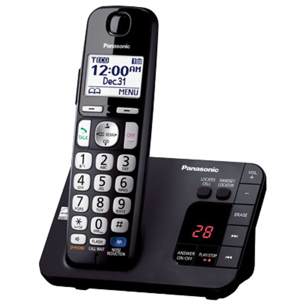 Panasonic KX-TGE234B DECT Caller ID Black telephone