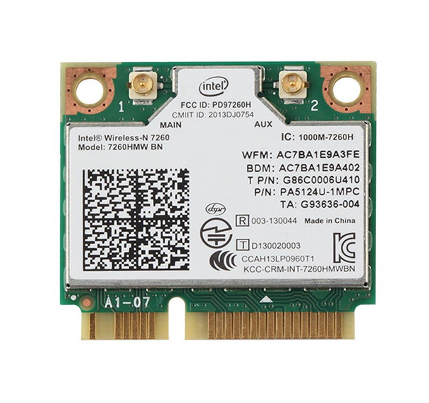 7260HMWBN - Intel Wireless-N 7260 PCI Express Half Mini Network Adapter