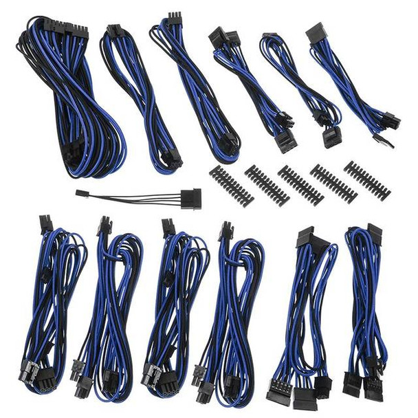 BitFenix ALCHEMY 2.0 PSU CABLE KIT for Corsair Power Supply AXi/HXi,RM/Rmi/RMx/CS-M/TX-M/CX-M, CSR-SERIES - Black/Blue (BFX-ALC-CSRKB-RP)