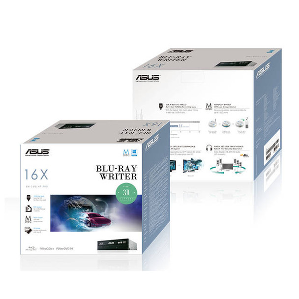 Asus BW-16D1HT 16X SATA Blu-ray Internal Writer Drive (Black),