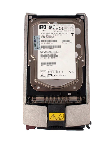 365699-001-XSL - HP 36.4GB 15000RPM Ultra-320 SCSI Hot-Pluggable LVD 80-Pin 3.5-inch Hard Drive