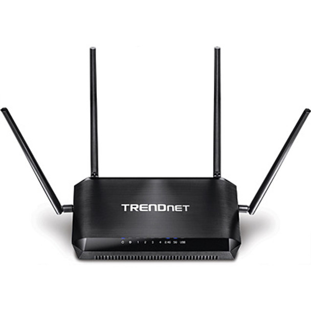 Trendnet AC2600 StreamBoost Gigabit Ethernet Black wireless router