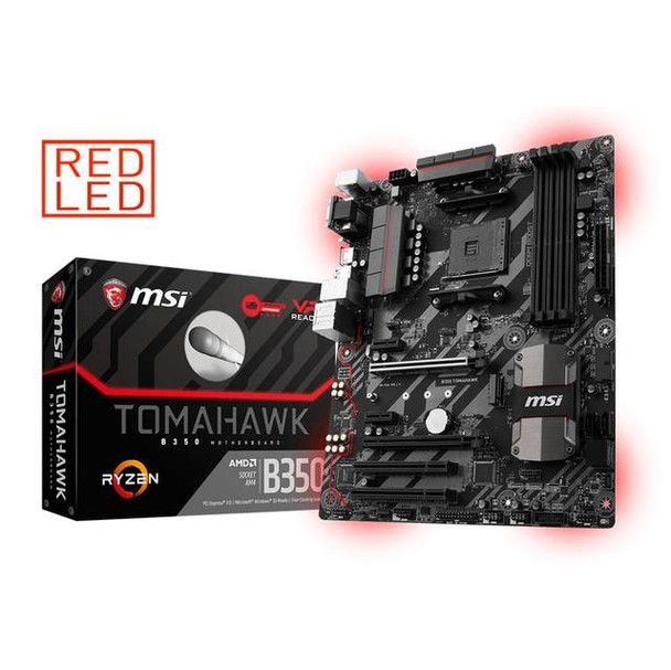 MSI B350 TOMAHAWK Socket AM4/ AMD B350/ DDR4/ SATA3&USB3.1/ M.2/ A&GbE/ ATX Motherboard