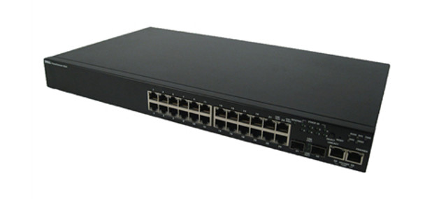 0K688K - Dell PowerConnect 3524 24-Ports 10/100 + 2 x Gigabit SFP + 2 x 10/100/1000 Managed Switch (Refurbished)