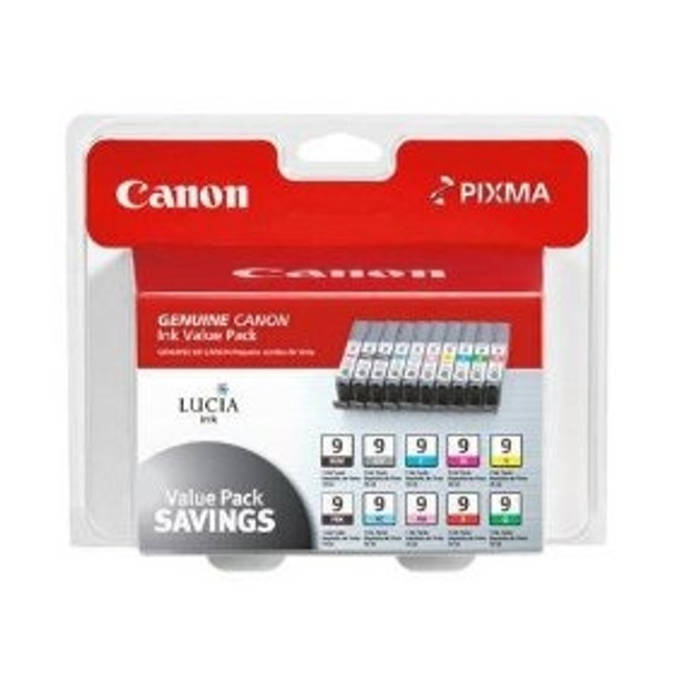 Canon PGI-9 Value Pack Color Ink Black, Cyan, Green, Grey, Magenta, Red, Yellow ink cartridge