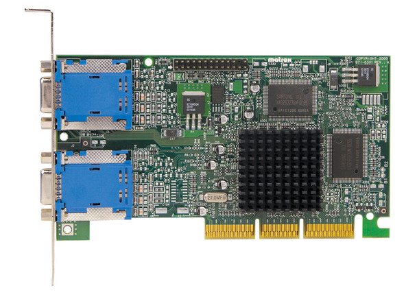 246746-001 - HP Matrox Millennium G550 32MB DDR 4X AGP Dual Head Video Graphics Card for Evo Workstation W4000 W6000 W8000