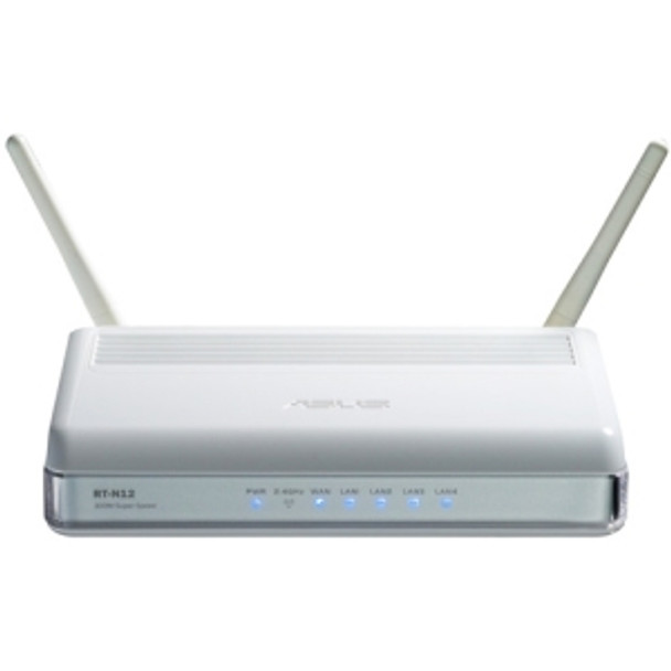 RT-N12/B1 - ASUS Asus SuperSpeedN RT-N12 Wireless Router IEEE 802.11n 2 x Antenna ISM Band 300 Mbps Wireless Speed 4 x Network Port 1 x Broadband Port D