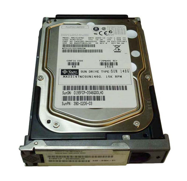 MAU3147NCSUN146G - Sun 146GB 15000RPM Ultra-320 SCSI Hot-Pluggable LVD 80-Pin 3.5-inch Hard Drive