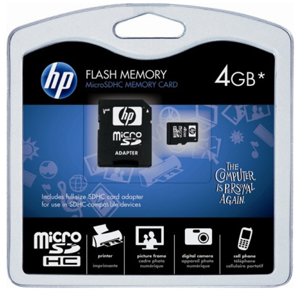 647444-B21 - HP 4GB microSD High Capacity Class 6 Media Card
