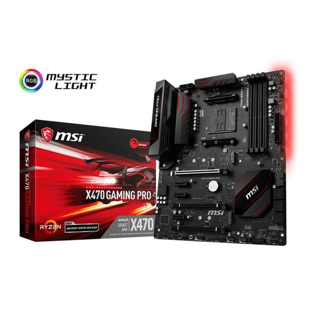 MSI X470 GAMING PRO Socket AM4/ AMD X470/ DDR4/ SATA3&USB3.1/ 3-Way CrossFireX/ M.2/ A&GbE/ ATX Mothe