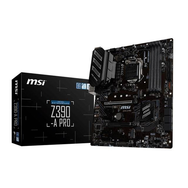 MSI Z390-A PRO LGA1151/ Intel Z390/ DDR4/ 2-Way CrossFireX/ SATA3&USB3.1/ M.2/ A&GbE/ ATX Motherboard
