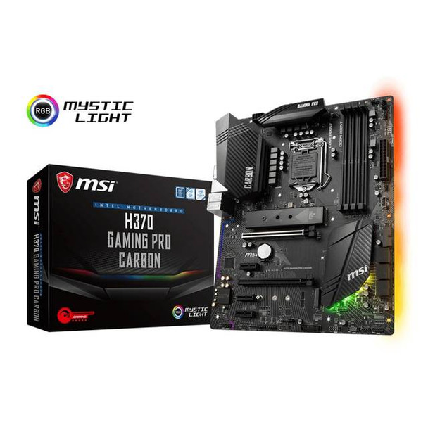 MSI H370 GAMING PRO CARBON LGA1151/ Intel H370/ DDR4/ 2-Way CrossFireX/ SATA3&USB3.1/ M.2/ A&GbE/ ATX
