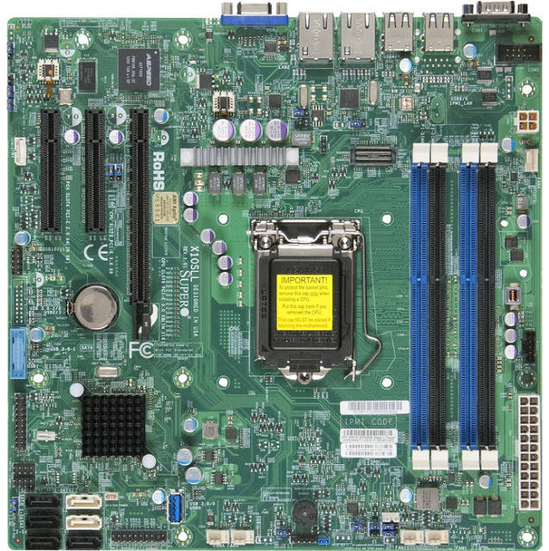 Supermicro X10SLL-F-O LGA1150/ Intel C222 PCH/ DDR3/ SATA3&USB3.0/ V&2GbE/ MicroATX Server Motherboard