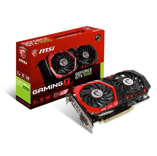 MSI NVIDIA GeForce GTX 1050 GAMING X 2GB GDDR5 DVI/HDMI/DisplayPort PCI-Express Video Card