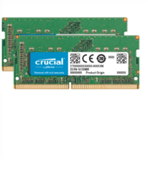 CT2K8G4S24AM - Crucial - DDR4 - kit - 16 GB: 2 x 8 GB - SO-DIMM 260-pin - 2400 MHz / PC4-19200 - CL17 - 1.2 V - unbuffered - non-ECC - for Apple iMac with Retina 5K display (Mid 2017)