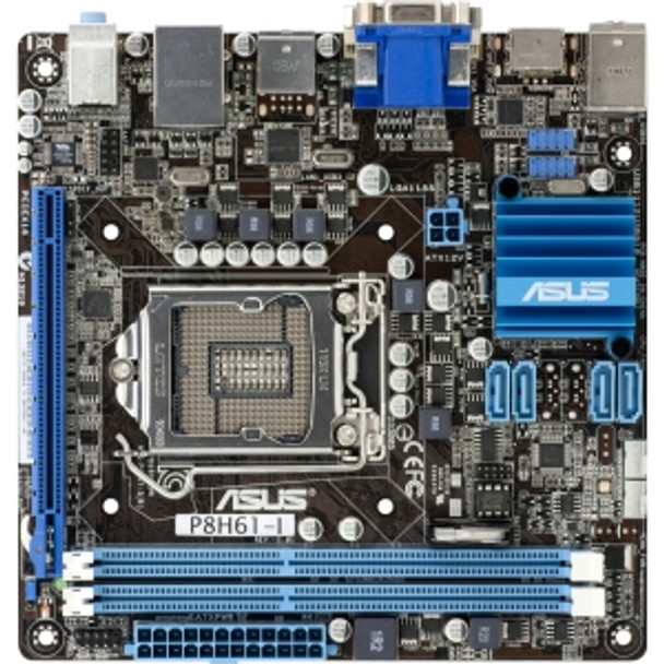 P8H61-I - ASUS Intel H61(B3) Chipset 2nd Generation Core i7/ Core i5/ Core i3 Processors Support Socket LGA1155 mini-ITX Motherboard (Refurbished) Mfr