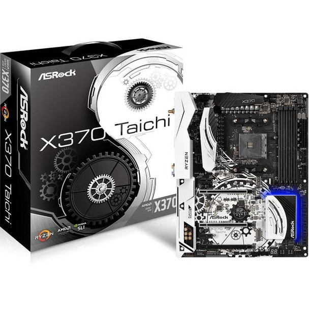 ASRock X370 TAICHI Socket AM4/ AMD X370/ DDR4/ Quad CrossFireX & Quad SLI/ SATA3&USB3.1/ M.2/ WiFi/ A&GbE/ ATX Motherboard