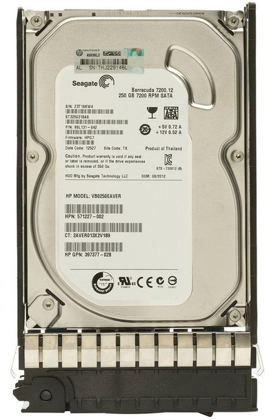 652578-001 - HP 250GB 7200RPM SATA 3GB/s 3.5-inch Hard Drive